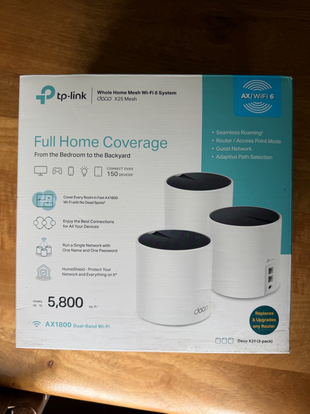 NWT WHOLE HOME MESH WI-FI 6 SYSTEM